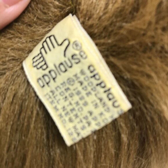 Vintage 1980s Applause Fuzzles Owl Brown Hairy Plush Stuffed Animal Soft Toy 14" - Picture 8 of 10